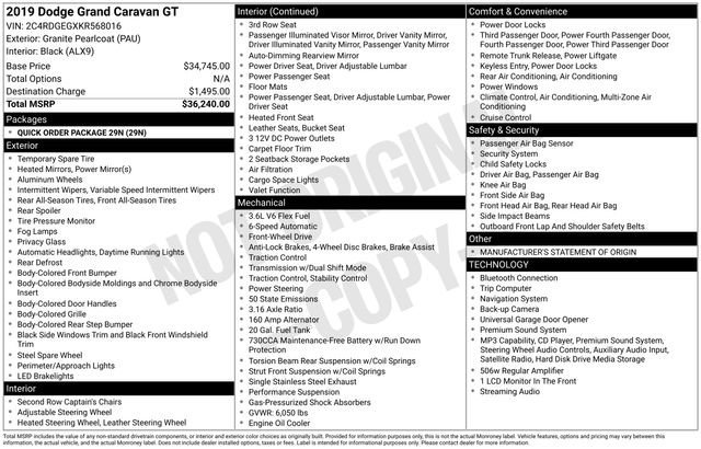 dodge grand caravan 2019 2C4RDGEGXKR568016 image dodge grand caravan 2019 2C4RDGEGXKR568016 image